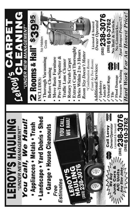 Leroy Carpet Cleaning and Hauling Services