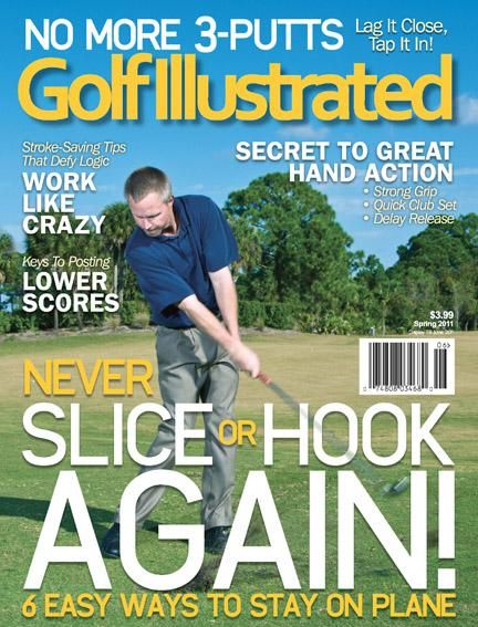 On the cover of 'Golf Illustrated Magazine'