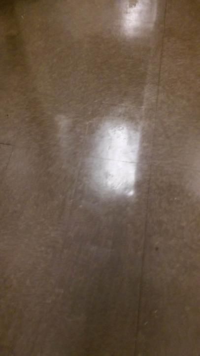 This is before picture of salon hallway