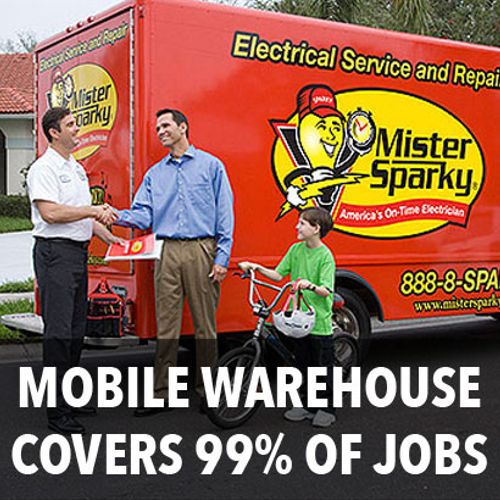Mobile warehouse overs 99% of jobs