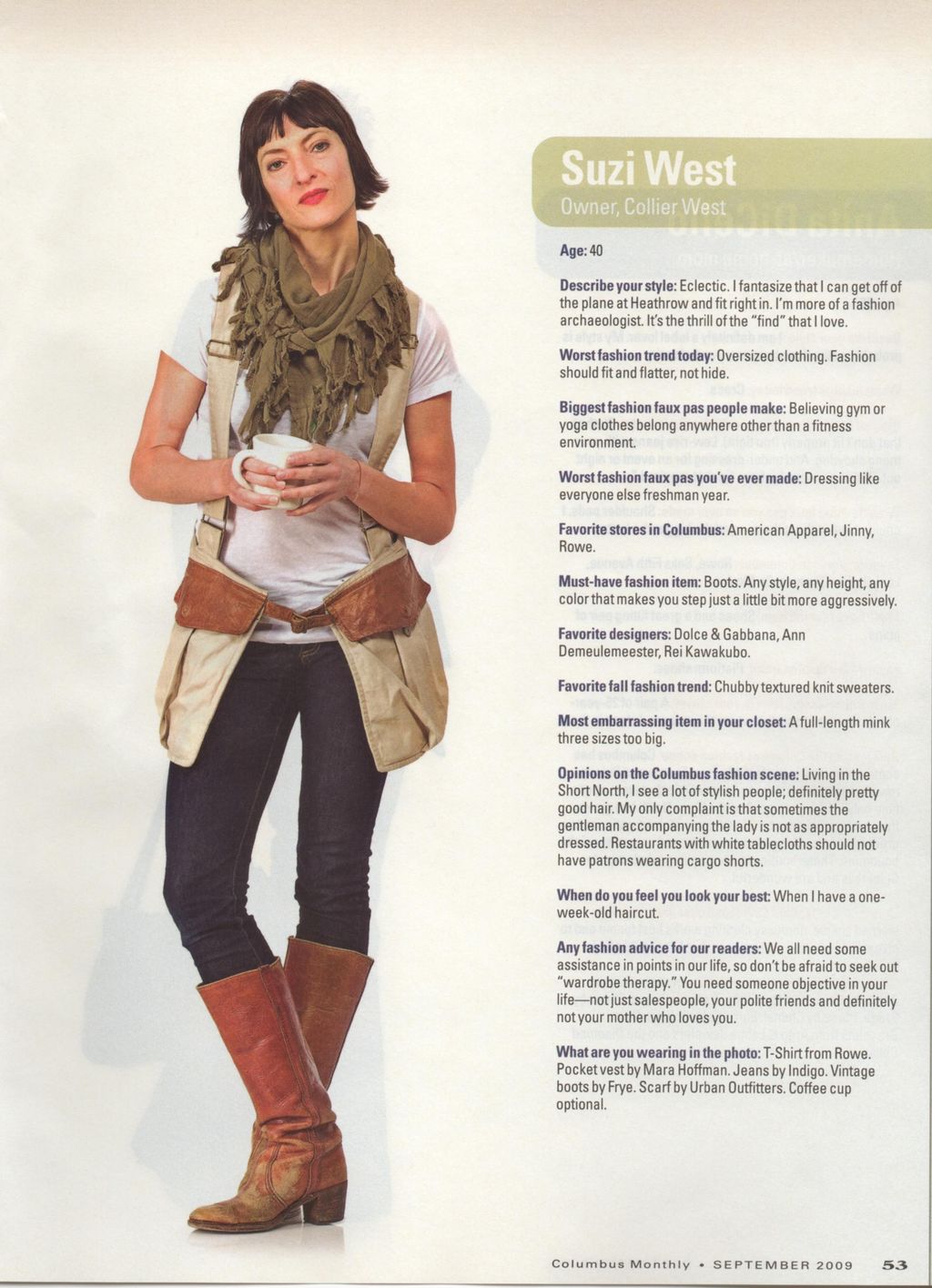 Trust your style to the one voted "Best Dressed" b