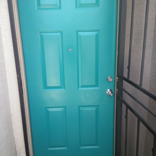 Paint front door