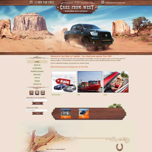 carsfromwest.com is a website for auto export busi