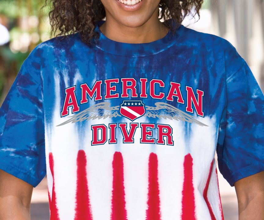American Diver Flag Tees