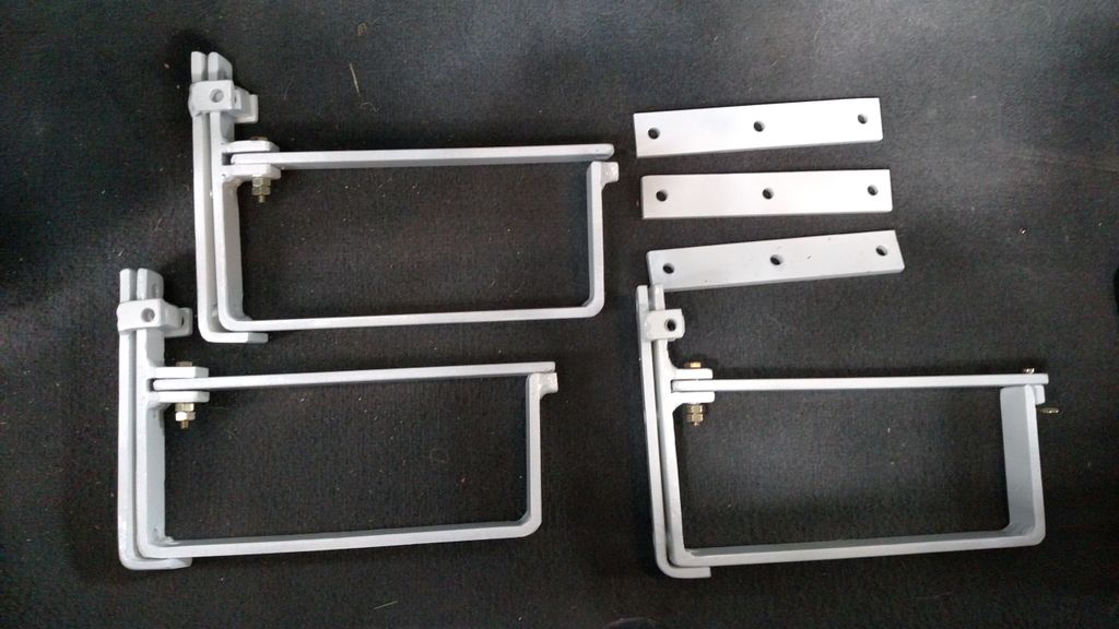 Custom aluminum ladder rack for enclosed trailer. 