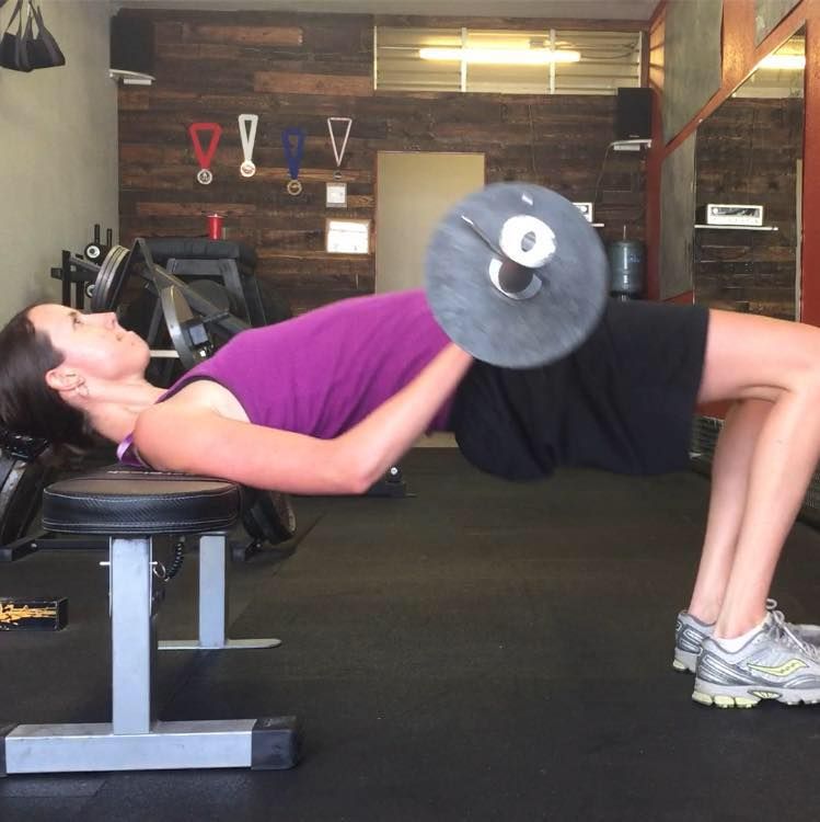 Hip bridge, hands down the best glute builder