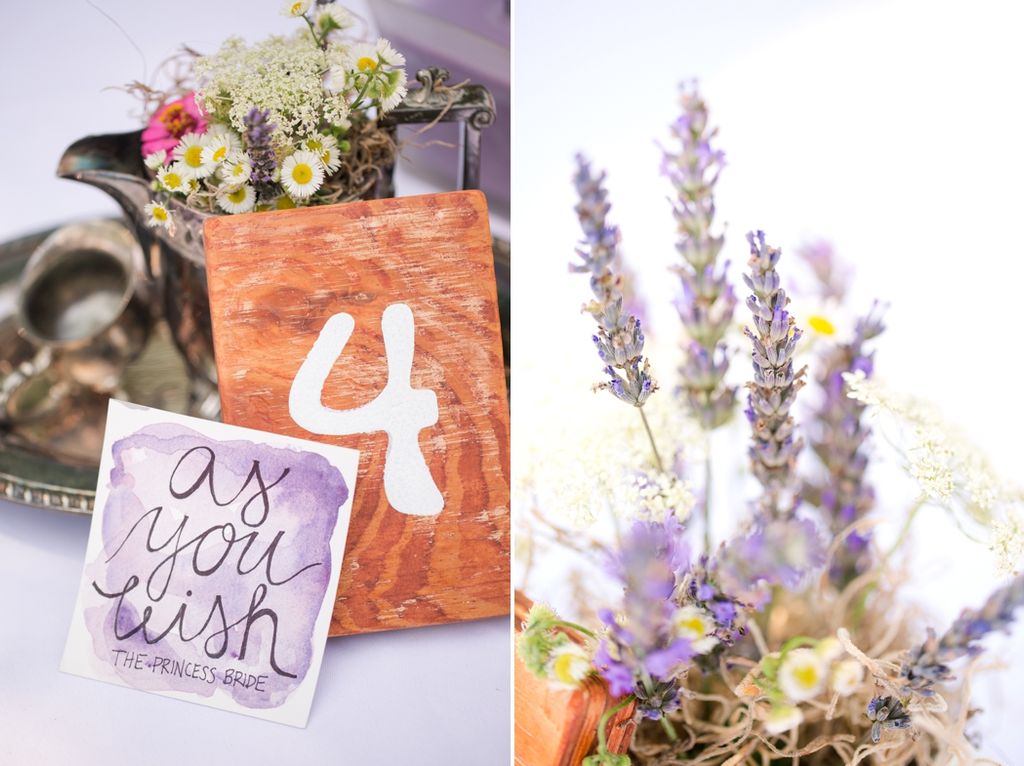 Lavender inspired backyard wedding