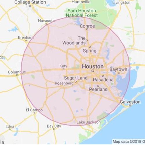 Houston and surrounding areas