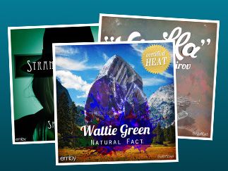 Album artwork for a record label.