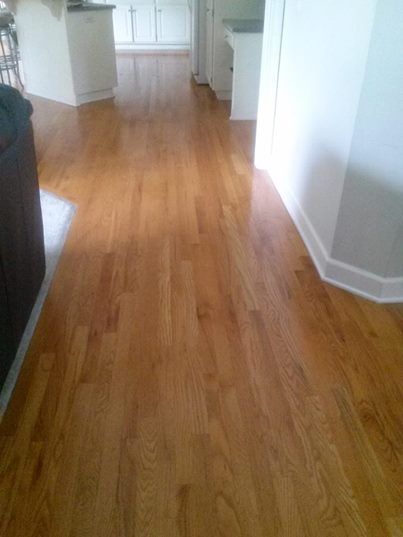 Cleaned and polished floors