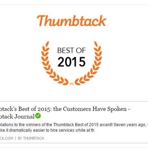 Thumbtack Award Best of 2015