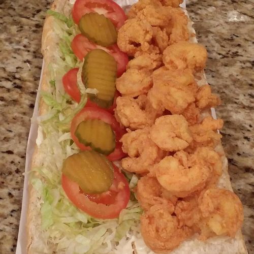 New Orleans style shrimp po-boy
Perfect treat for 