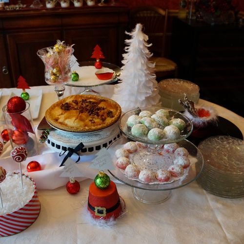 Holiday dessert table