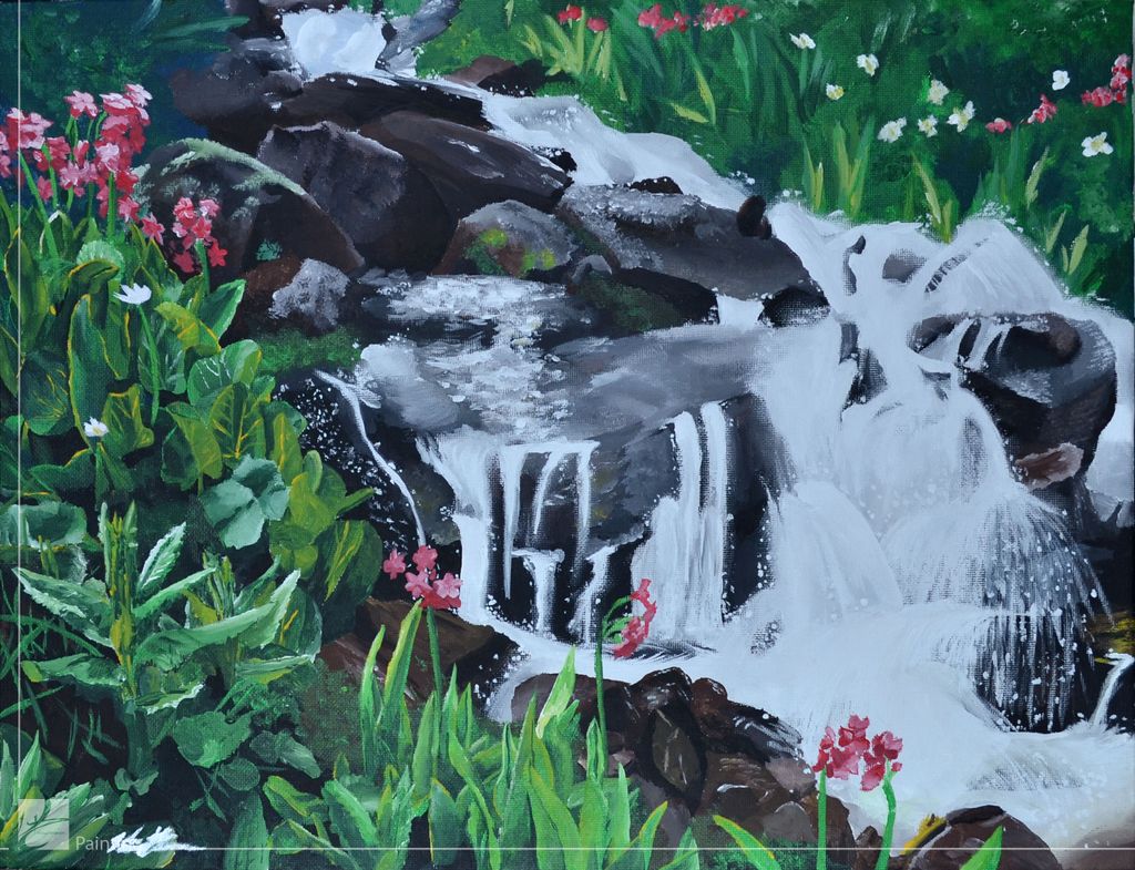 14" x 17" Acrylic. "Spring Haven".