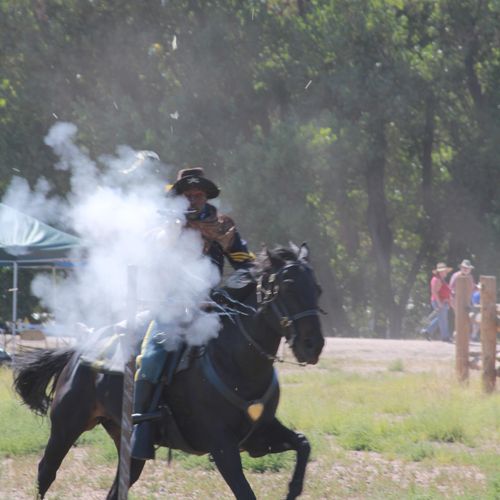 Buffalo Soldier mounted demonstration!