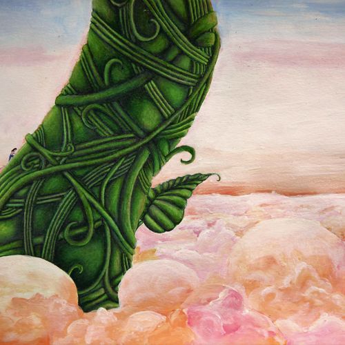 The Beanstalk:
Illustration (mixed media- colored 