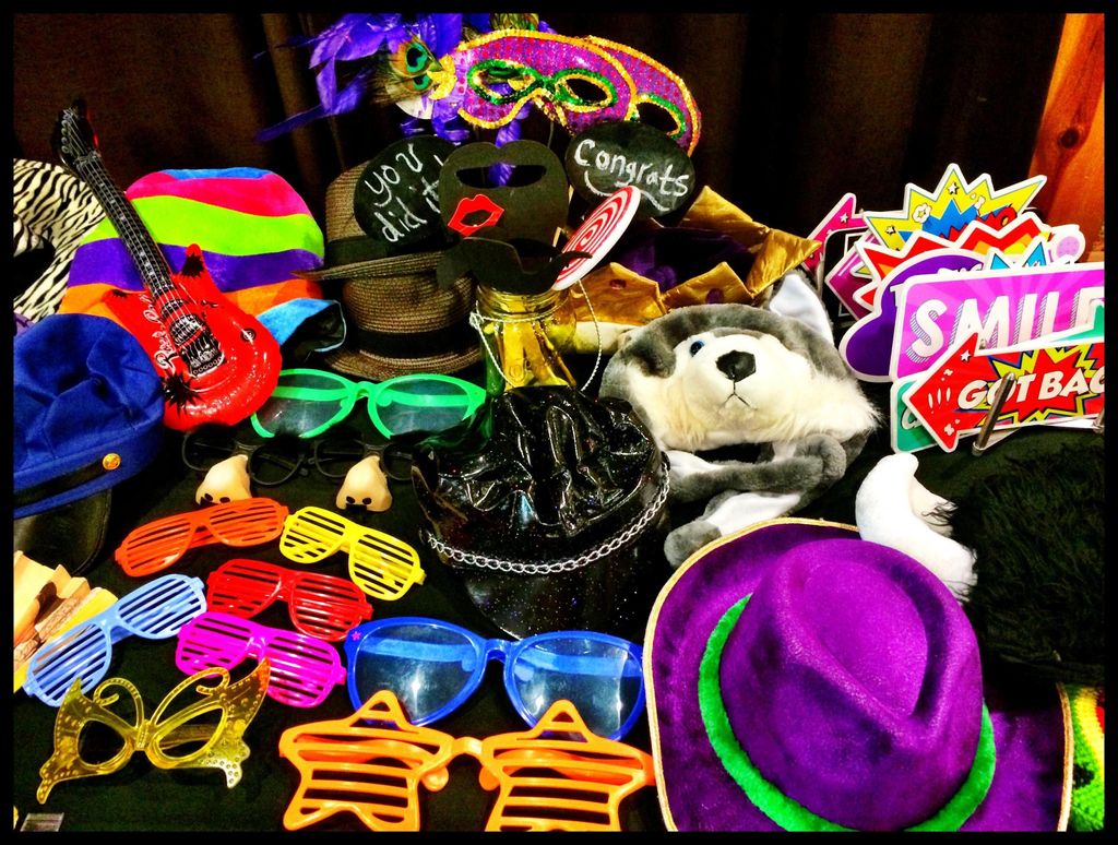 Over 100 Fun High Quality Props - signs, glasses, 