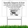 Specialty Carpentry & Solar