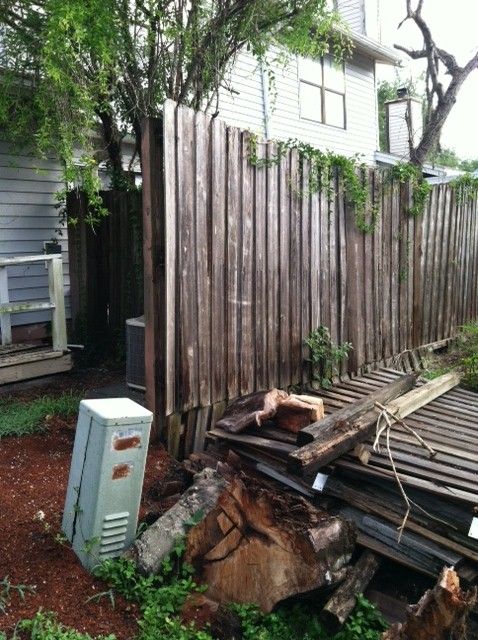 Before.Unfinished job from previous contractor