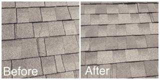 Replacement of asphalt shingles