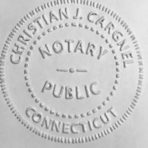 Christian J. Cargnel, Notary Public