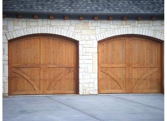 Two Car Garage | Eyebrow Stained Decorative Cedar
