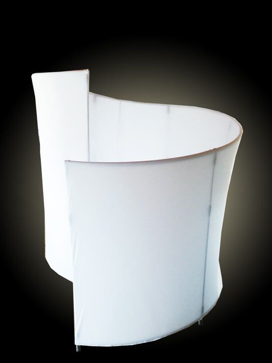 This is our extremely popular Spiral Booth. Guests