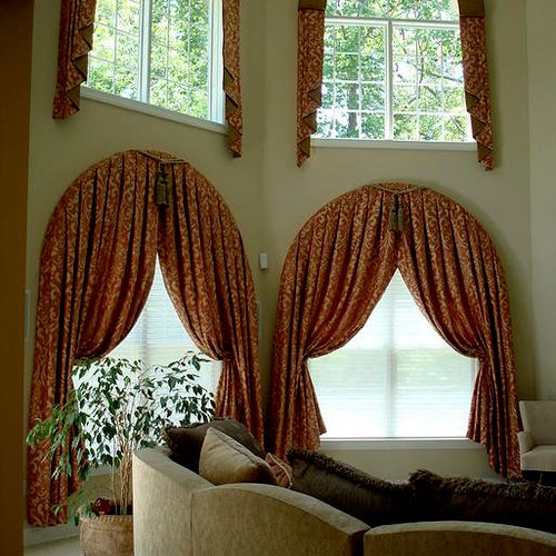 Custom Window Treatment and Installation included.