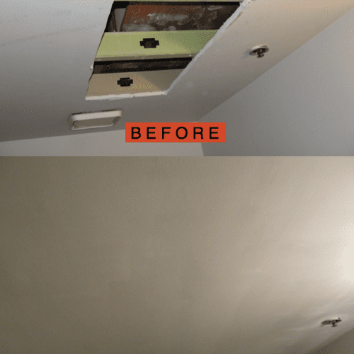 Ceiling tile replacement and sheetrock services