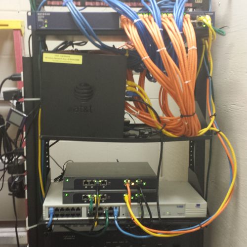 Networking Rack that was installed from scratch by