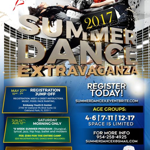 Flyer for Summer Dance Pre