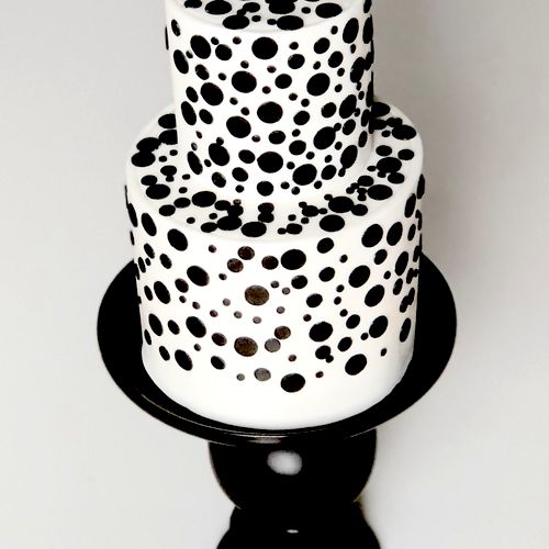Custom fondant wedding cake