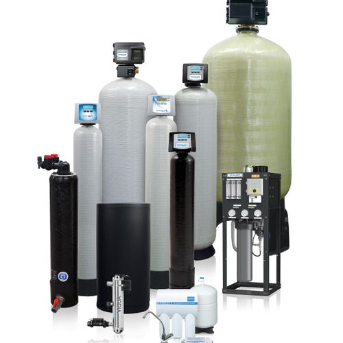 Various water treatment systems we offer. Water-Ri