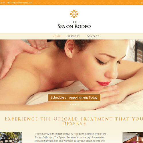 The Spa on Rodeo Web Design