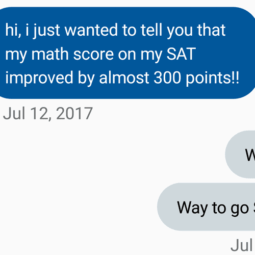 300 point gain on the SAT 