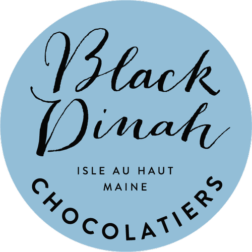 Black Dinah Chocolatiers logo & branding