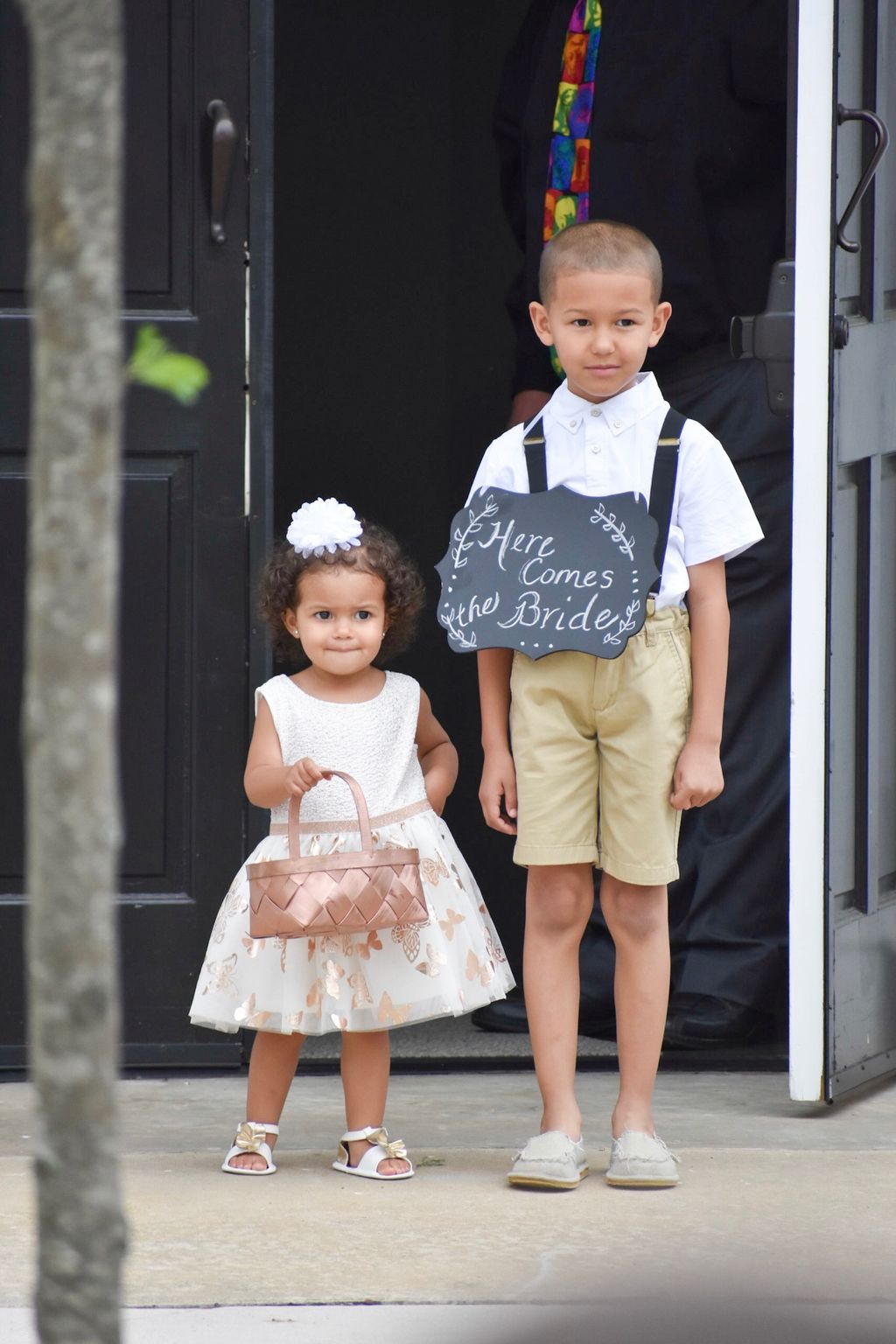 Flower girl and ring bearer
