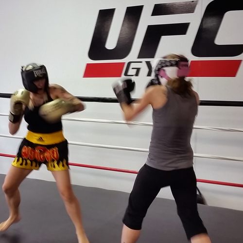 Sparring Saturdays when I was at UFC gym!