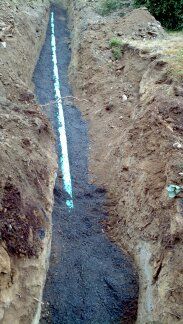 Installed a new sewer line