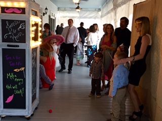 Groups of all ages love the photo booth!