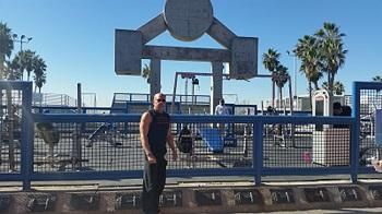 Owner at Muscle Beach, CA.
