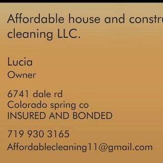 Affordable House and Construction Cleaning LLC.