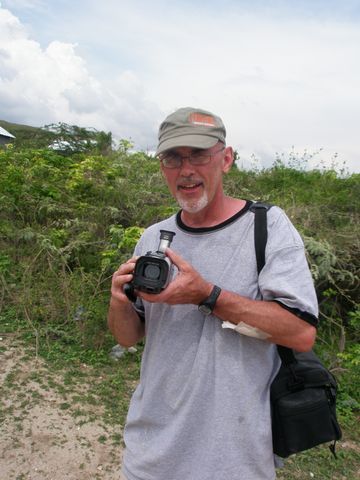 me in haiti filming a documentary