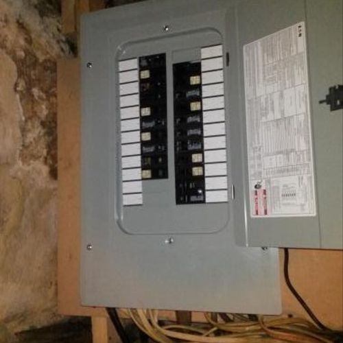 install new 100 amp breaker panel