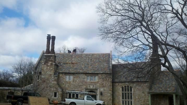 Slate Roof restoration.