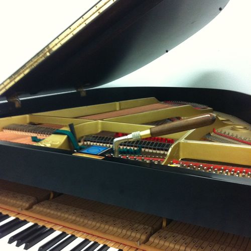 Fine grand piano tuning.