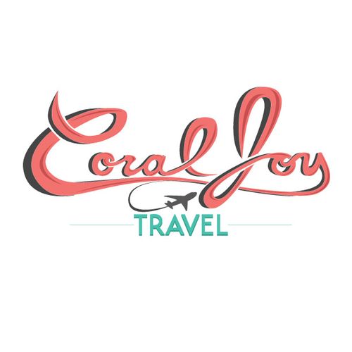 Coral Joy Travel Logo Design