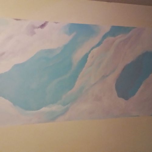 Cloud Mural 5'x12'