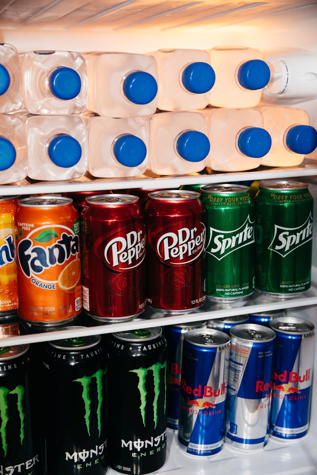 Complimentary cold drinks