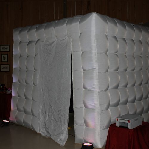 Premium Enclosed Photo Booth CUBE. It is a inflata